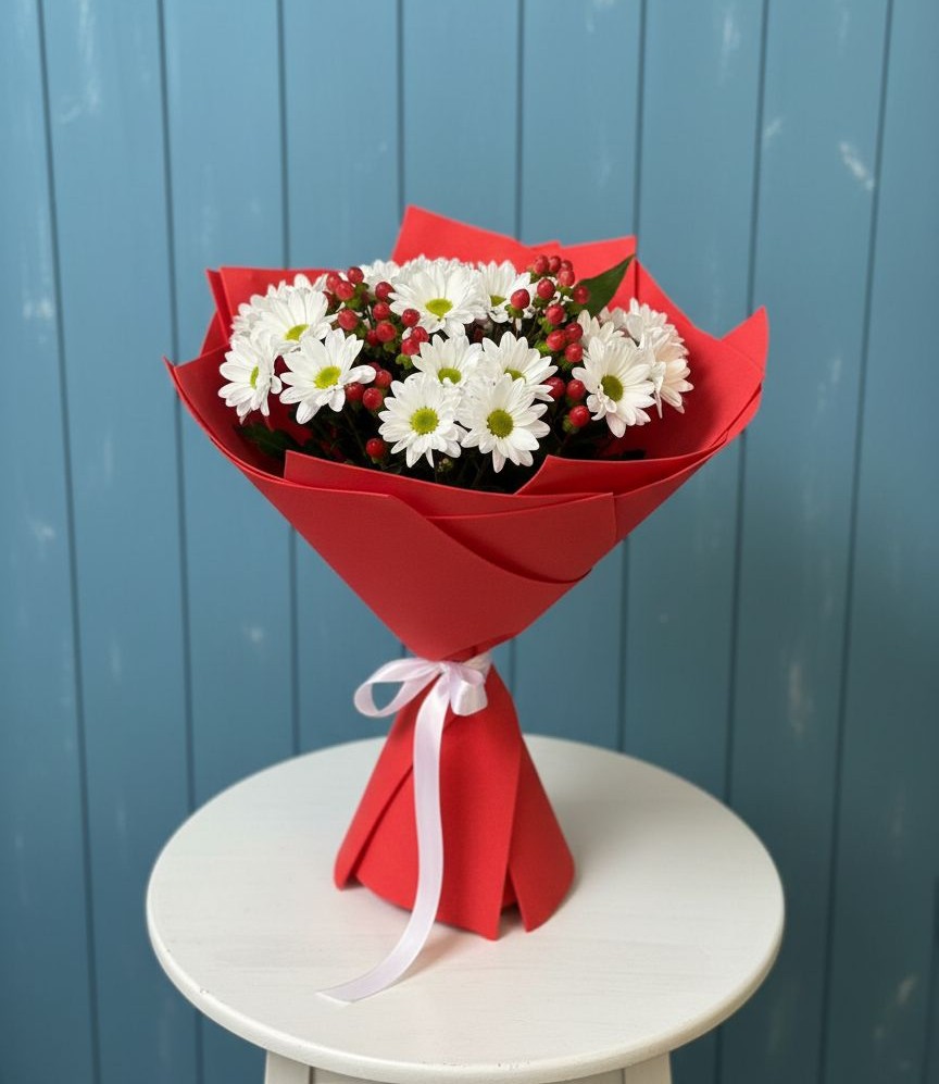 Букет цветов из: Хризантемы в Завьялово Алтайского края