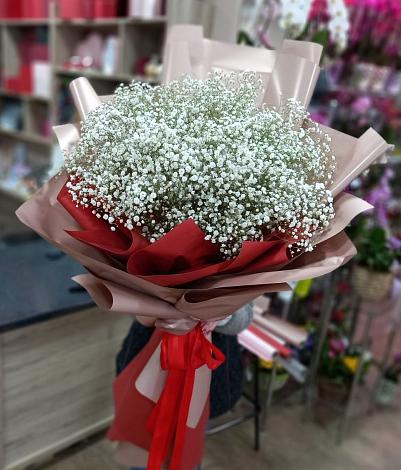 Букет цветов из: Гипсофила в Завьялово Алтайского края