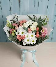 Букет цветов из:  Розы, Лизиантусы и Хризантемы #REPLACE_PRED# Завьялово Алтайского края