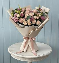 Букет цветов из:  Розы и Лизиантусы #REPLACE_PRED# Завьялово Алтайского края