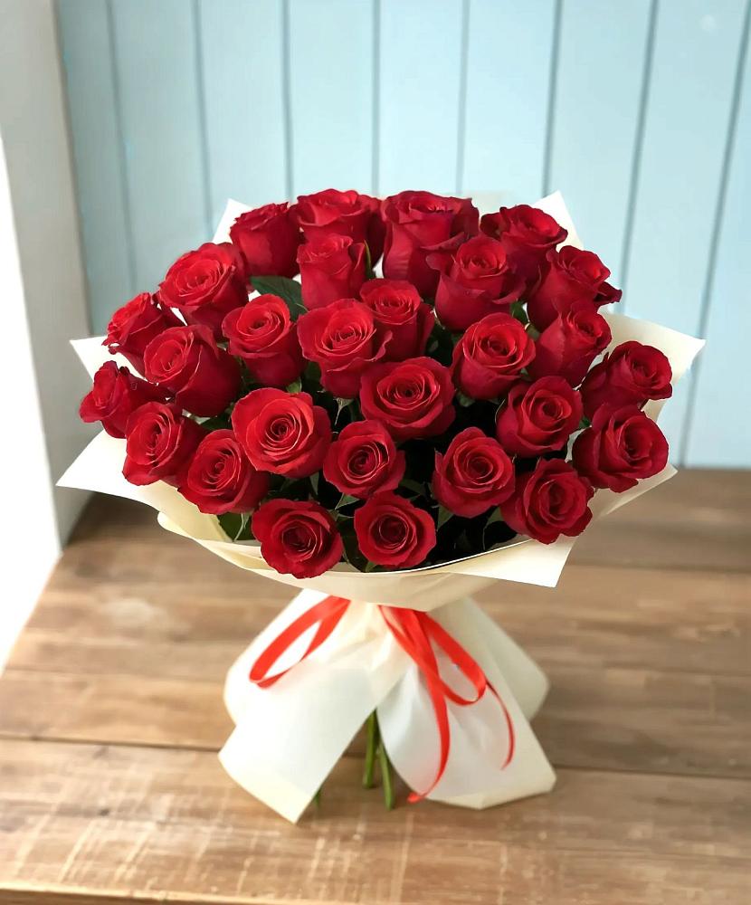 Букет 29 Красных роз в Завьялово Алтайского края