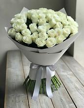Букет 35 Белых роз в Завьялово Алтайского края