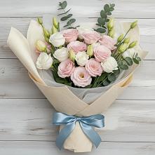 Букет цветов из:  Лизиантусы в Завьялово Алтайского края