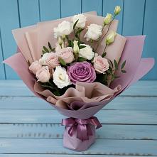 Букет цветов из:  Розы и Лизиантусы в Завьялово Алтайского края