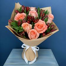 Букет цветов из:  Розы и Альстромерии #REPLACE_PRED# Завьялово Алтайского края