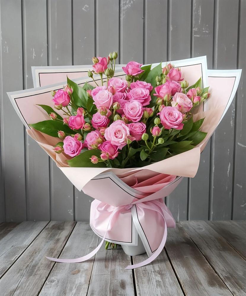 Букет Розовый кустик в Завьялово Алтайского края