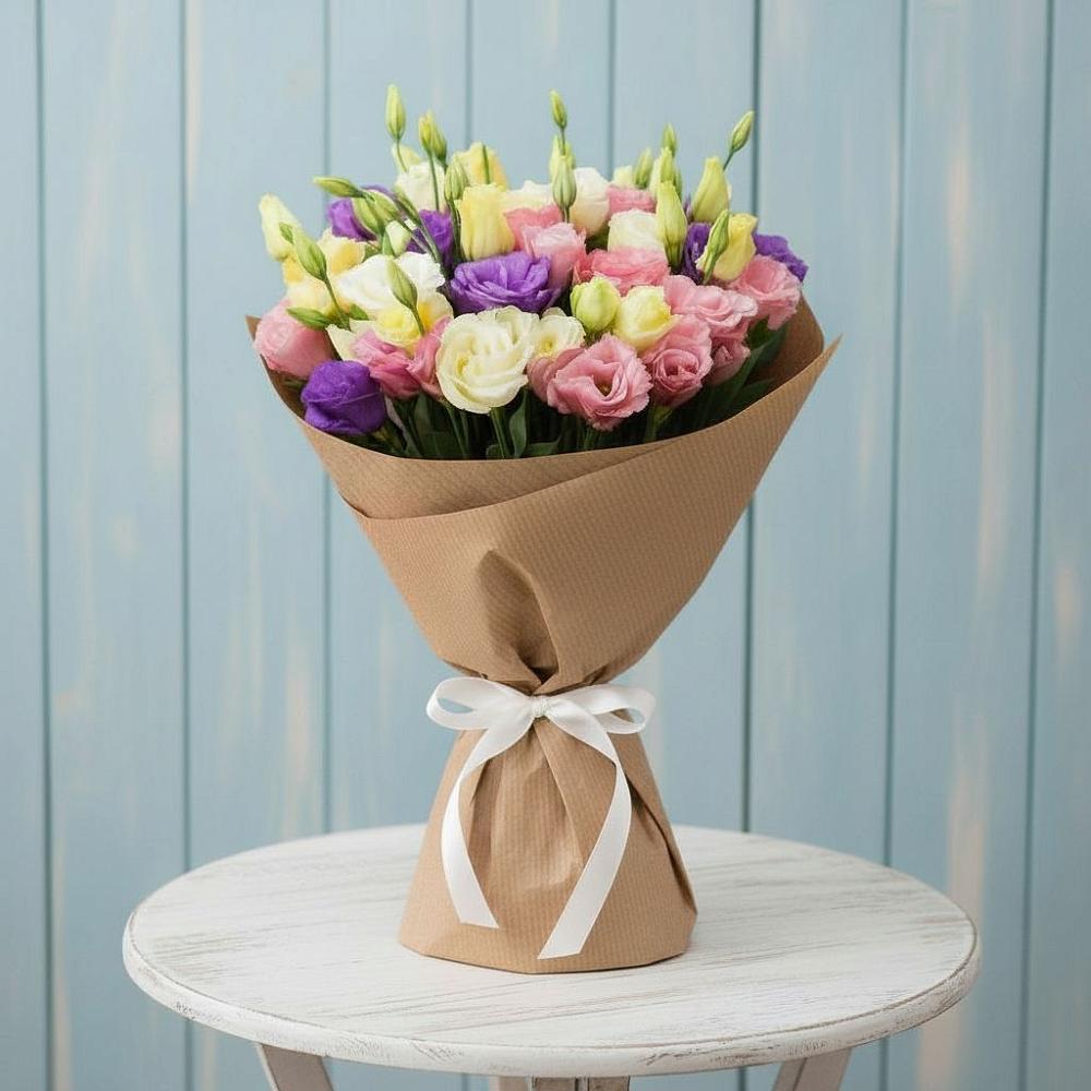 Букет цветов из: Лизиантусы в Завьялово Алтайского края