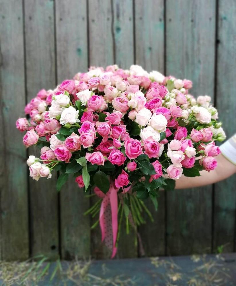 Букет Розовые кустовые розы Натали и Лав Лидия в Завьялово Алтайского края