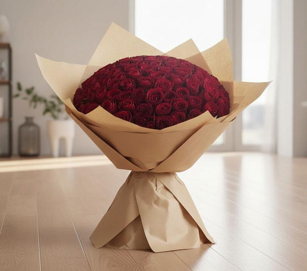 Букет 101 Красная роза в Завьялово Алтайского края