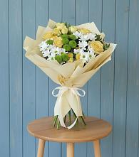 Букет цветов из:  Хризантемы и Розы в Завьялово Алтайского края