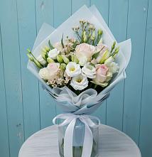 Букет цветов из:  Розы и Лизиантусы в Завьялово Алтайского края