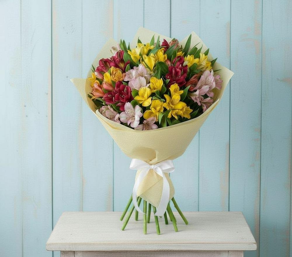 Букет цветов из: Альстромерии в Завьялово Алтайского края