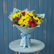 Букет цветов из:  Альстромерии и Хризантемы #REPLACE_PRED# Завьялово Алтайского края